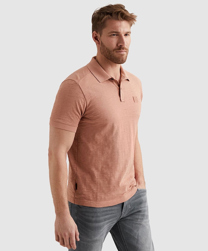 Heren polo roze