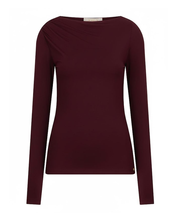 Dames longsleeve bordeaux