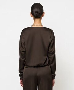 Dames blouse bruin