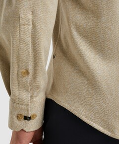 Overhemd lange mouw beige