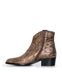 dames enkellaarzen beige