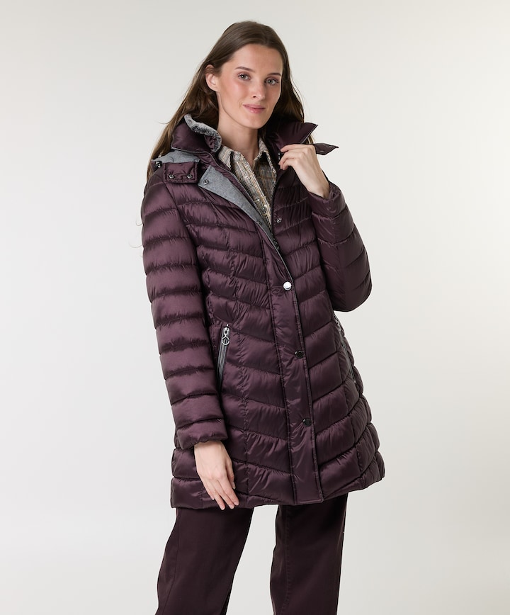 Dames jas bordeaux