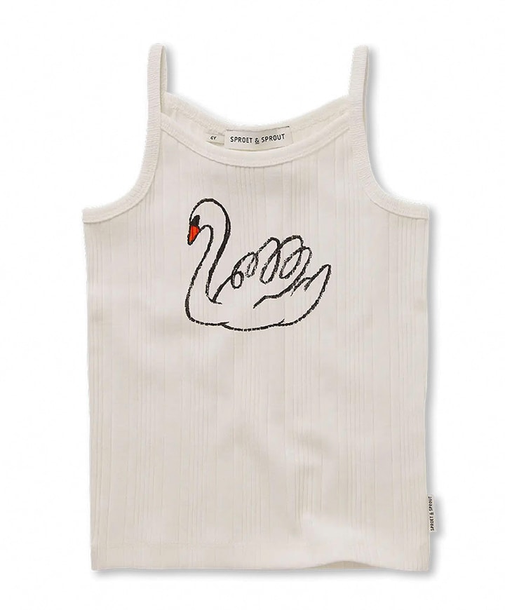 Meisjes top ecru