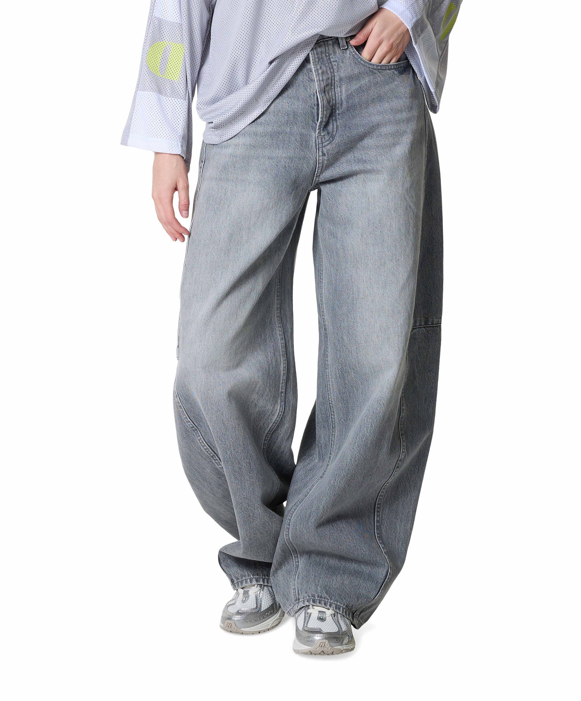 MAKI R 043 dames jeans grijs