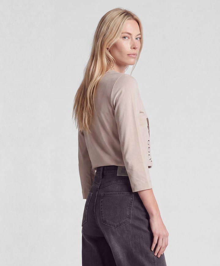 Dames longsleeve grijs