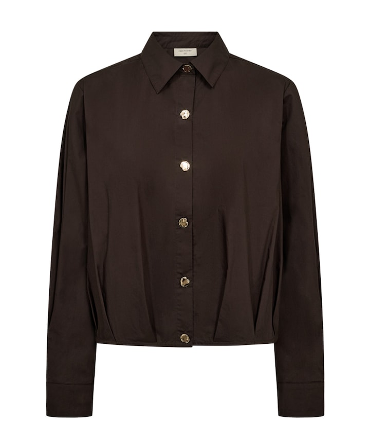Dames blouse bruin