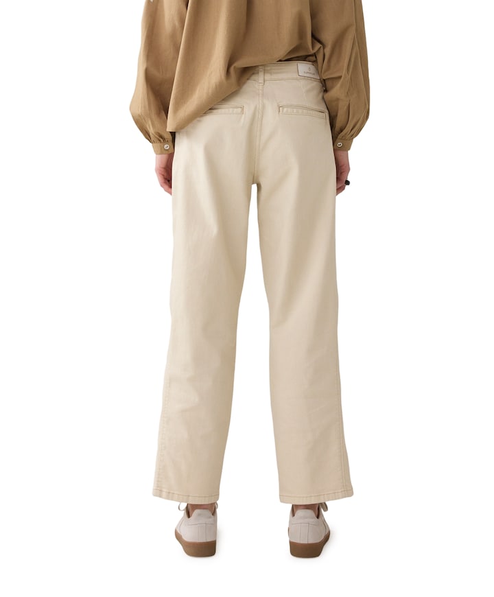 Cocoon Heritage stretch twill dames broek ecru