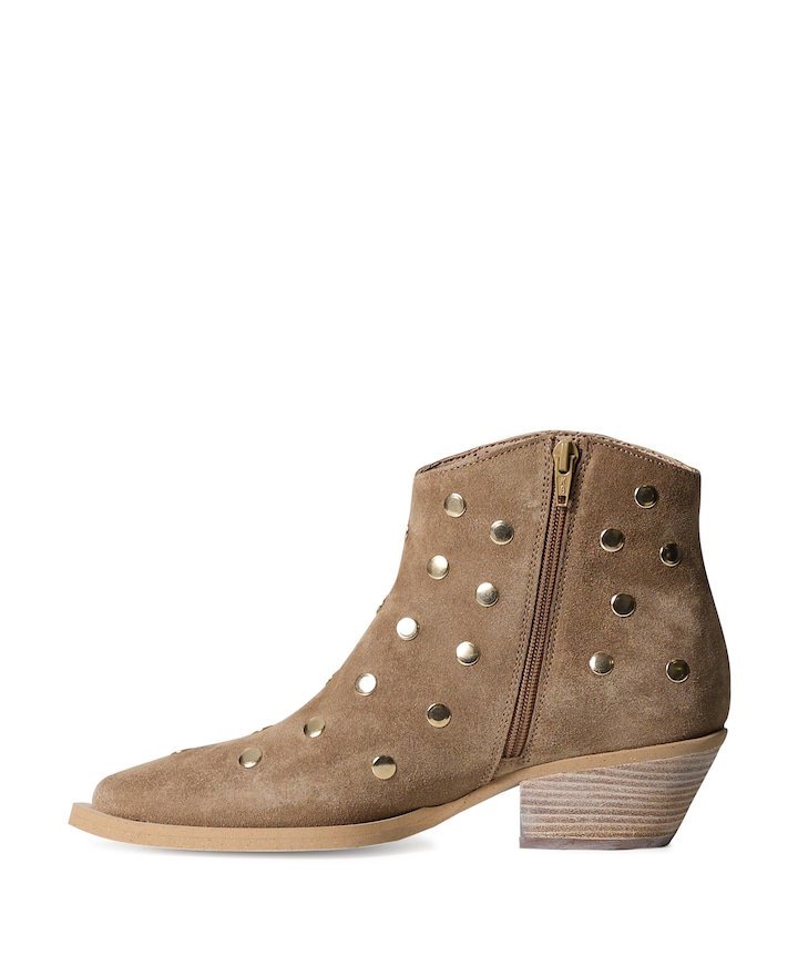 dames enkellaarzen bruin