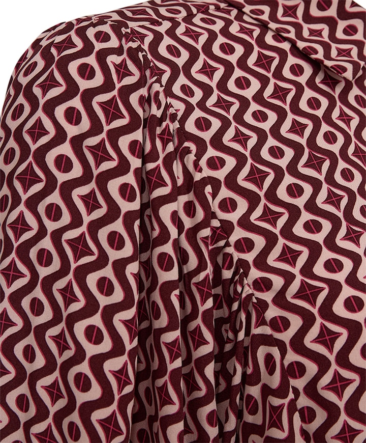 Dames blouse bordeaux