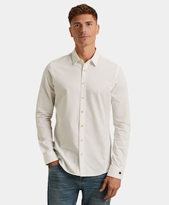Heren overhemd lange mouw ecru