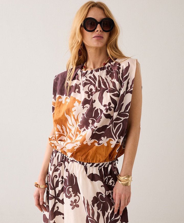 Dames top multicolor