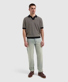 Heren polo zwart