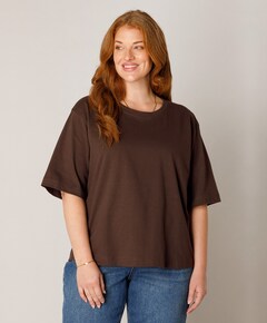 Dames T-shirt bruin