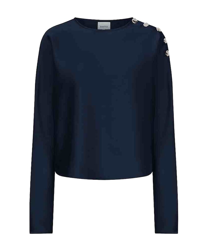 Dames blouse blauw