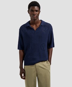 Heren polo blauw