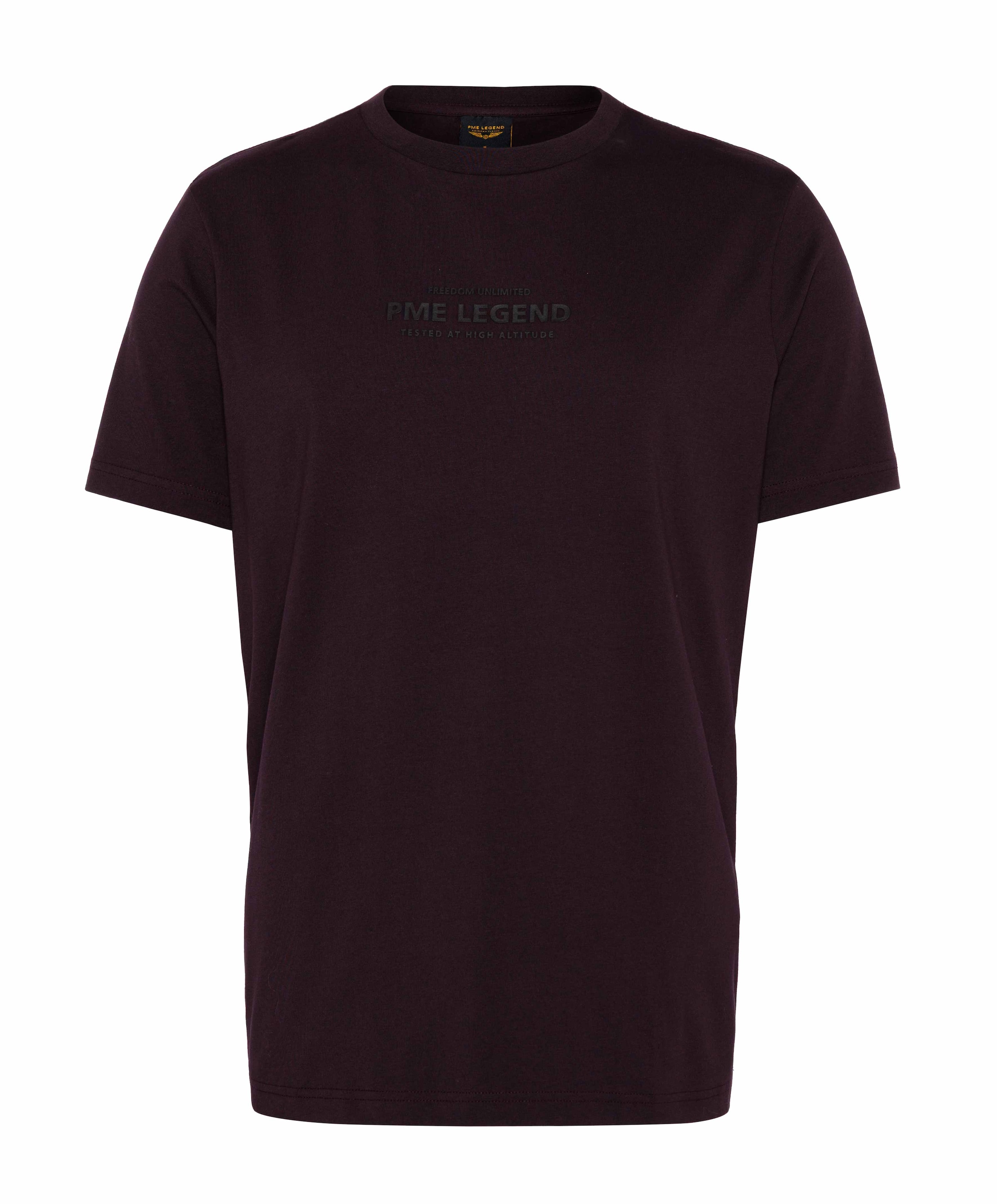 Heren T-shirt bordeaux