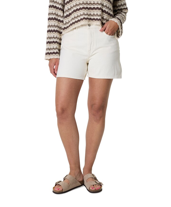 ONLVENUS HW MOM korte broek ecru