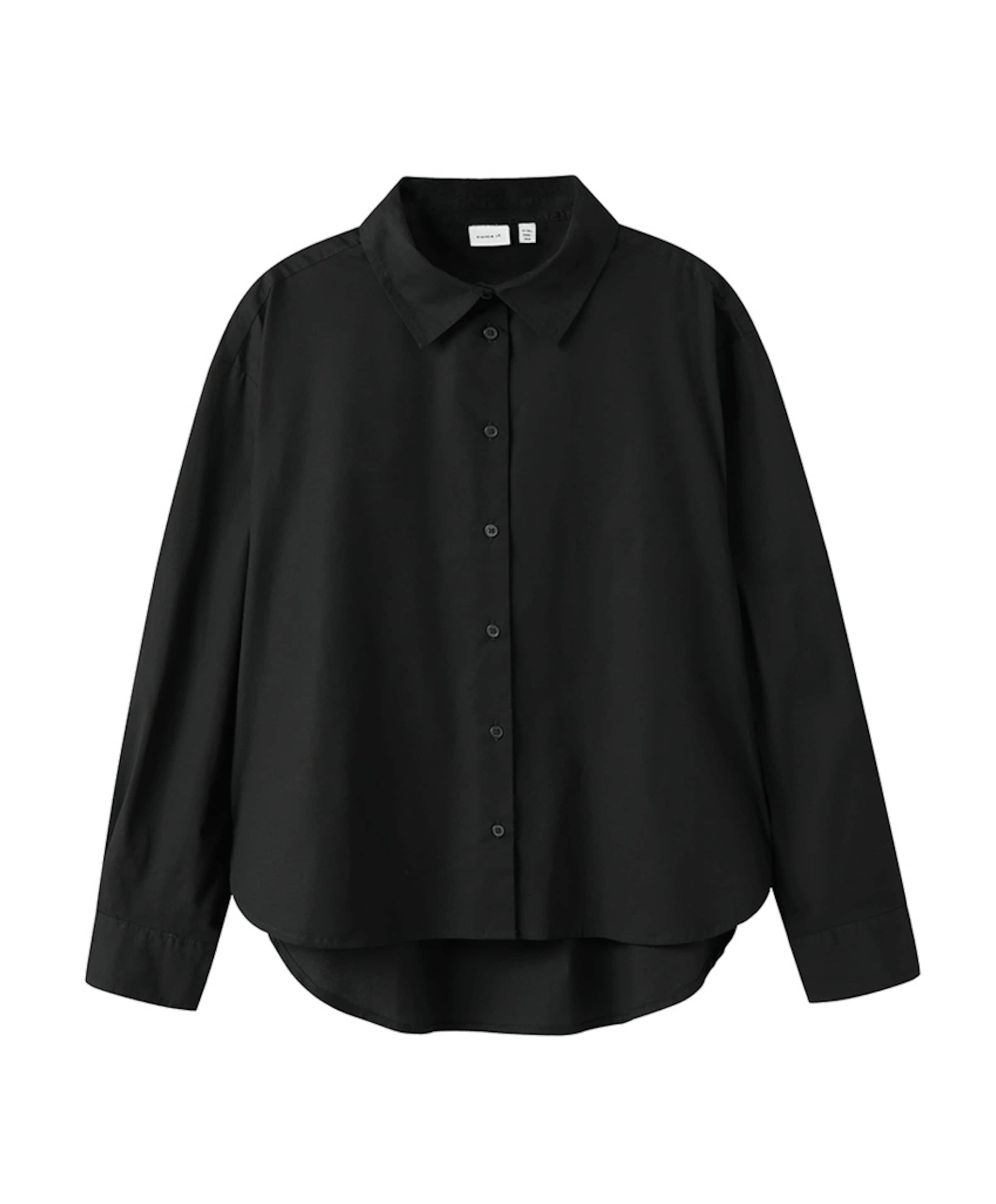 Meisjes blouse lange mouw zwart