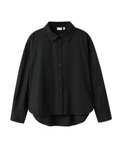 Meisjes blouse lange mouw zwart