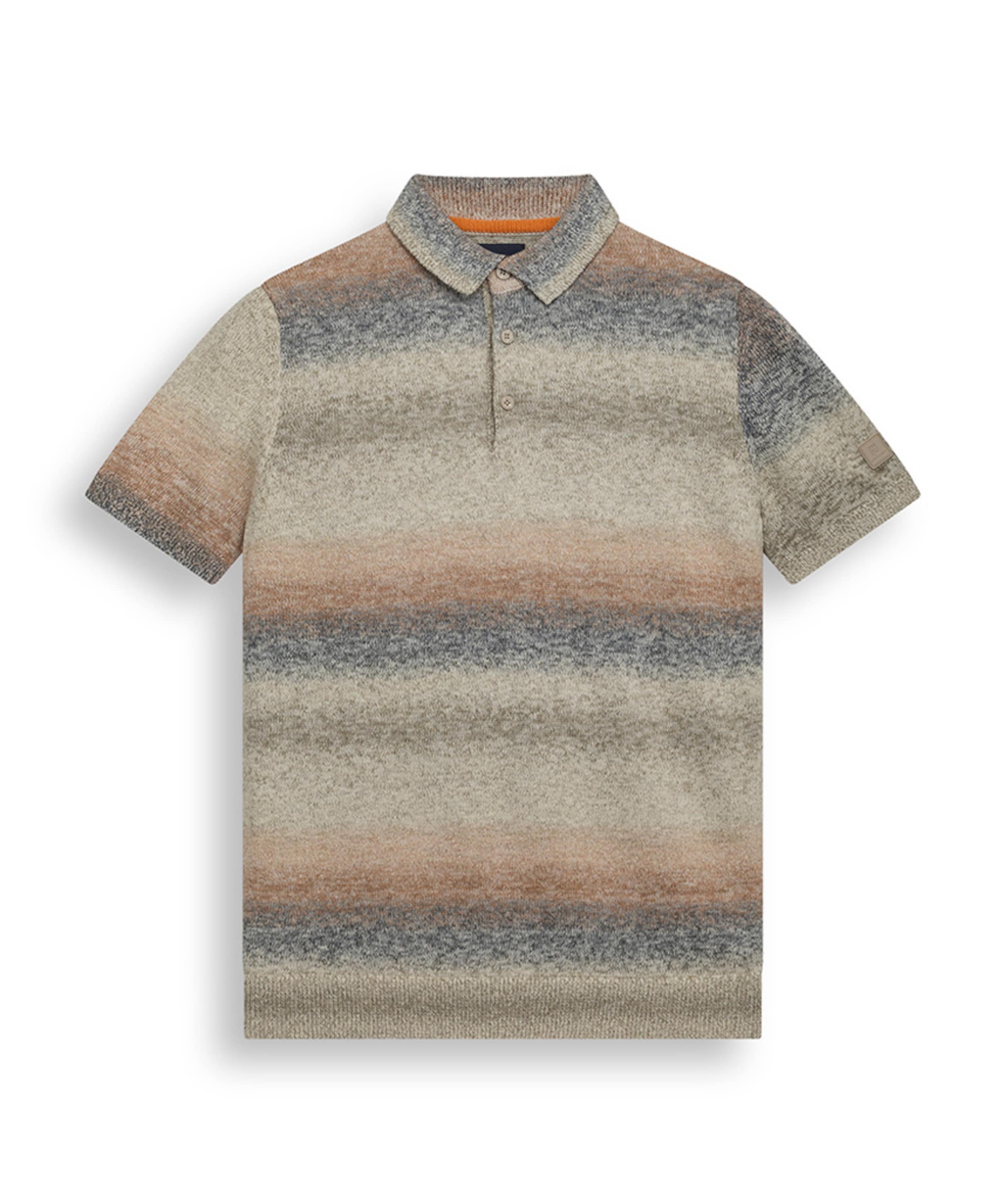 Heren polo beige
