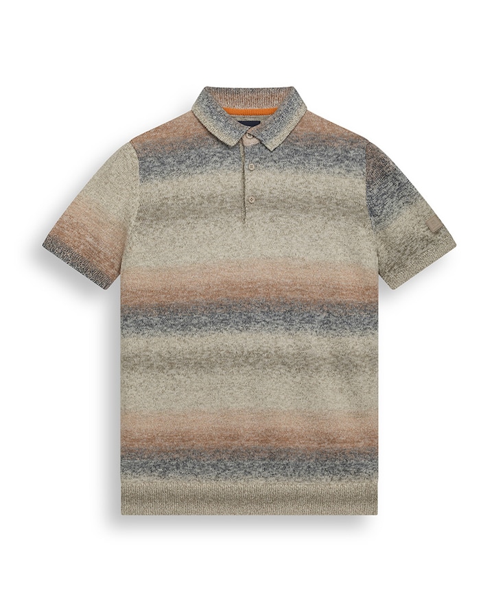 Heren polo beige