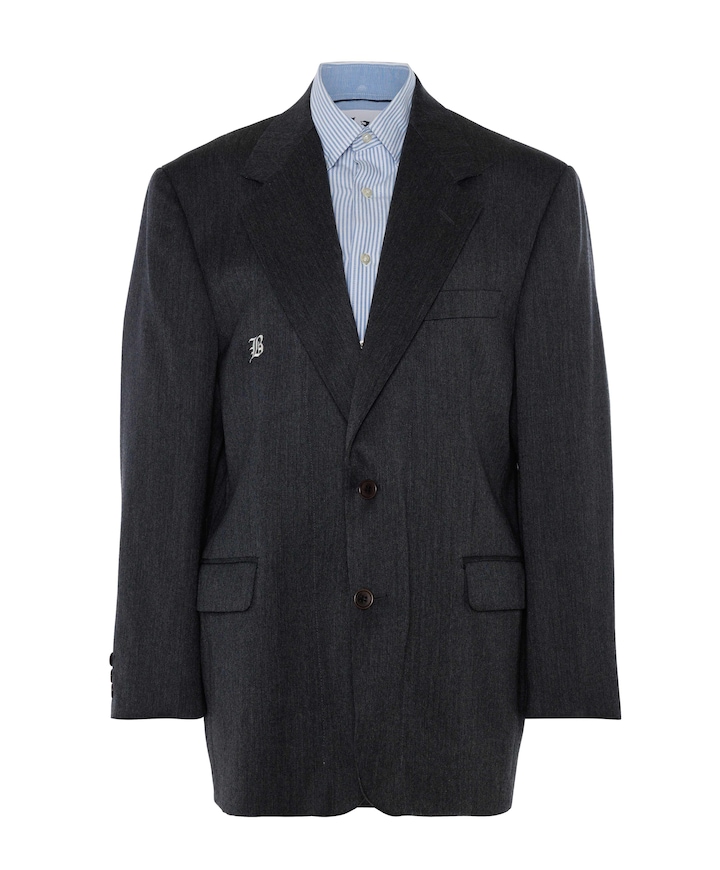 Dames blazer grijs