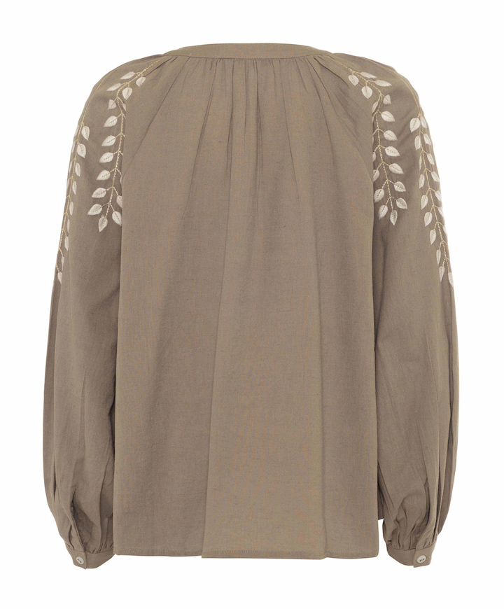 Dames blouse beige