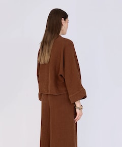 Dames blouse bruin