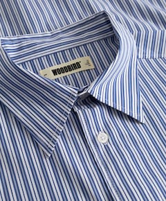 Heren overhemd lange mouw blauw