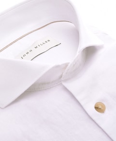 Heren overhemd lange mouw wit