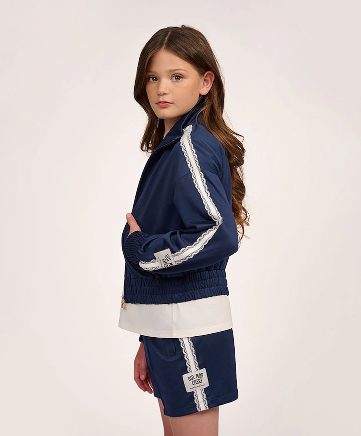 Soof Track meisjes korte broek blauw
