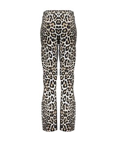 Pants wide AOP leopard broek beige