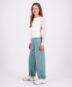 Meisjes longsleeve beige