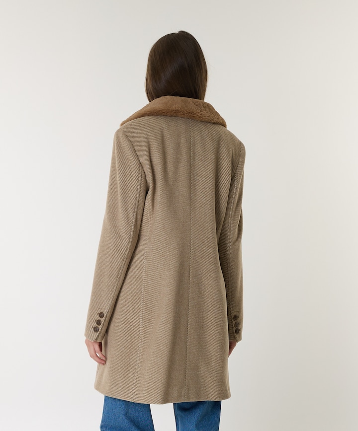 Dames jas beige