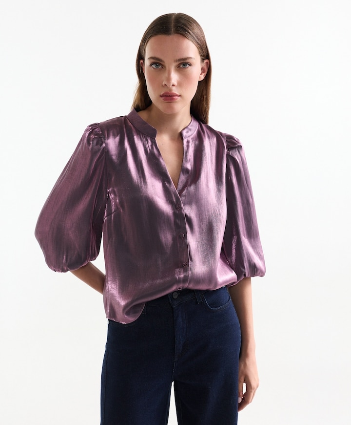 Dames blouse paars