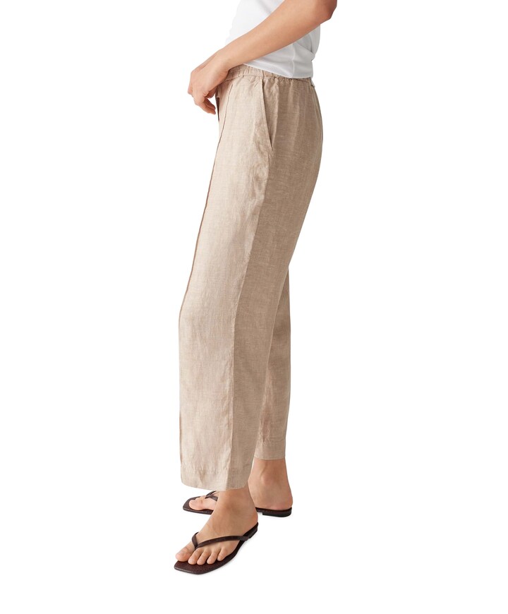 Maikito linen broek beige