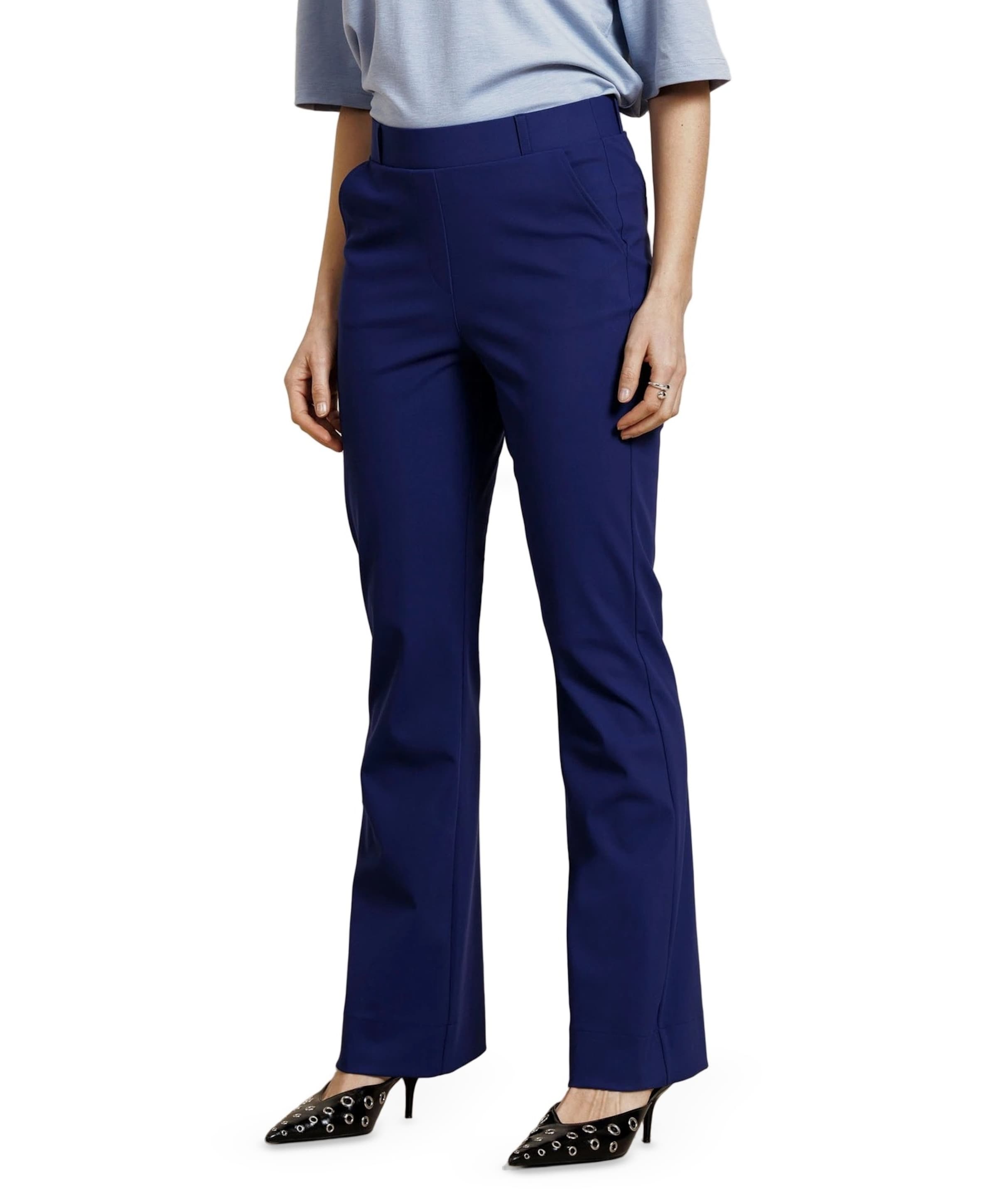 Flair bonded trousers dames broek blauw