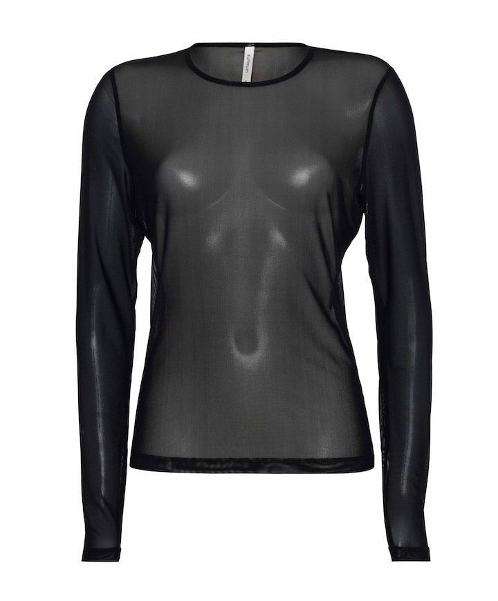 Dames longsleeve zwart
