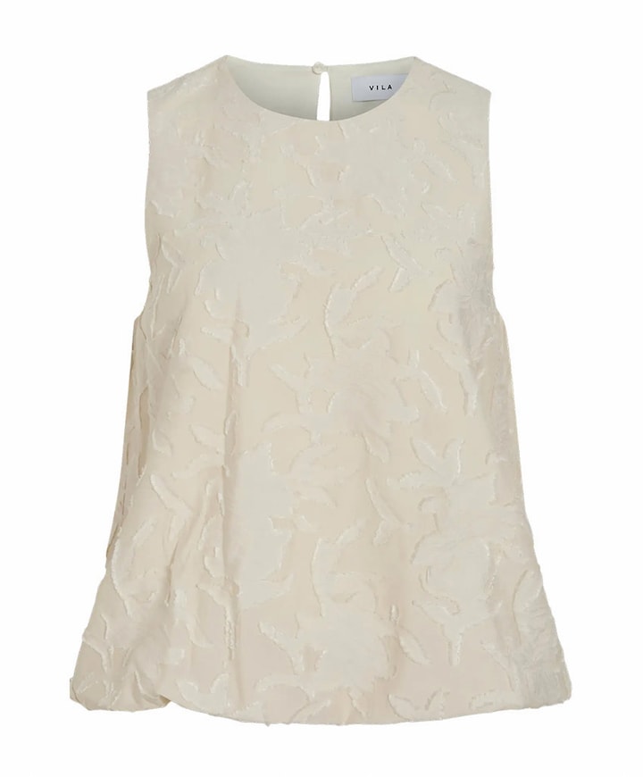 Dames top beige