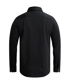 Heren overhemd lange mouw blauw