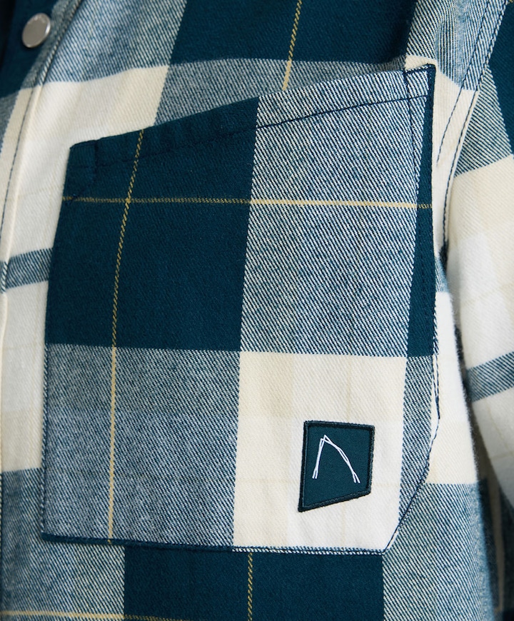 Heren overshirt blauw