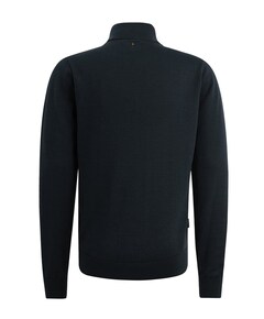Heren trui met rits blauw