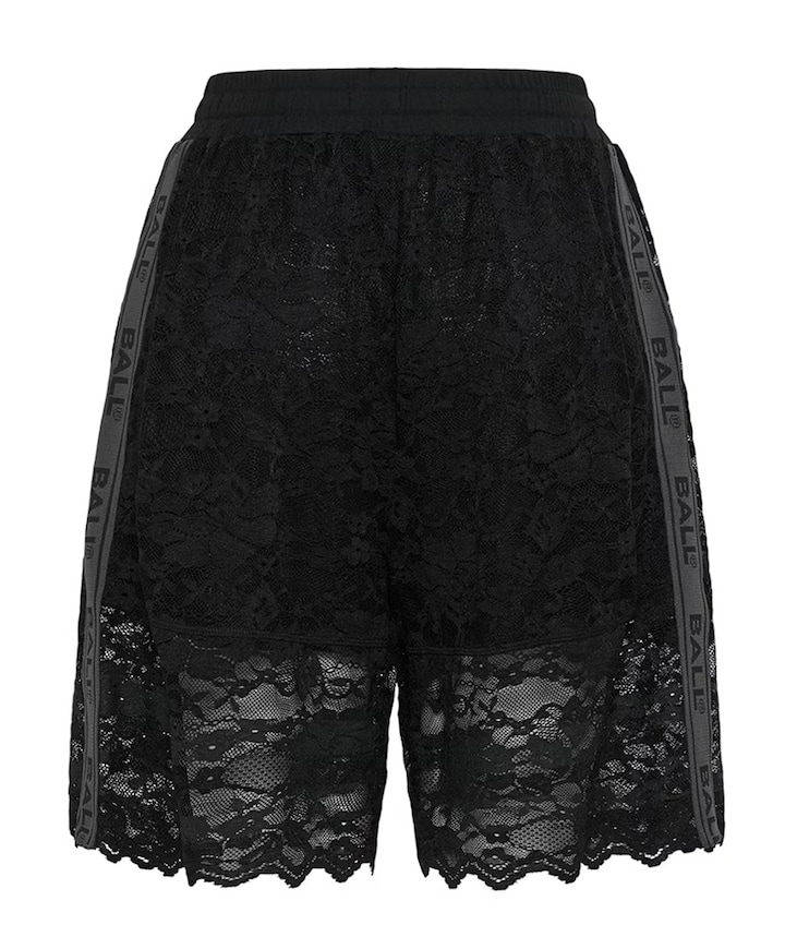 BAFINE LACE BERMUDA dames korte broek zwart