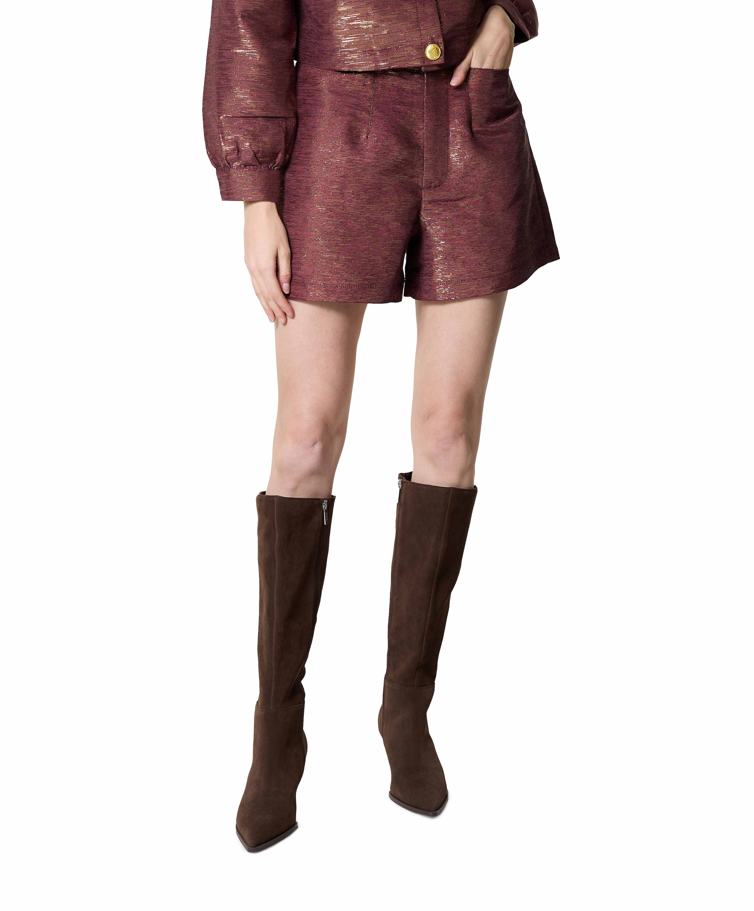 Riley korte broek bordeaux