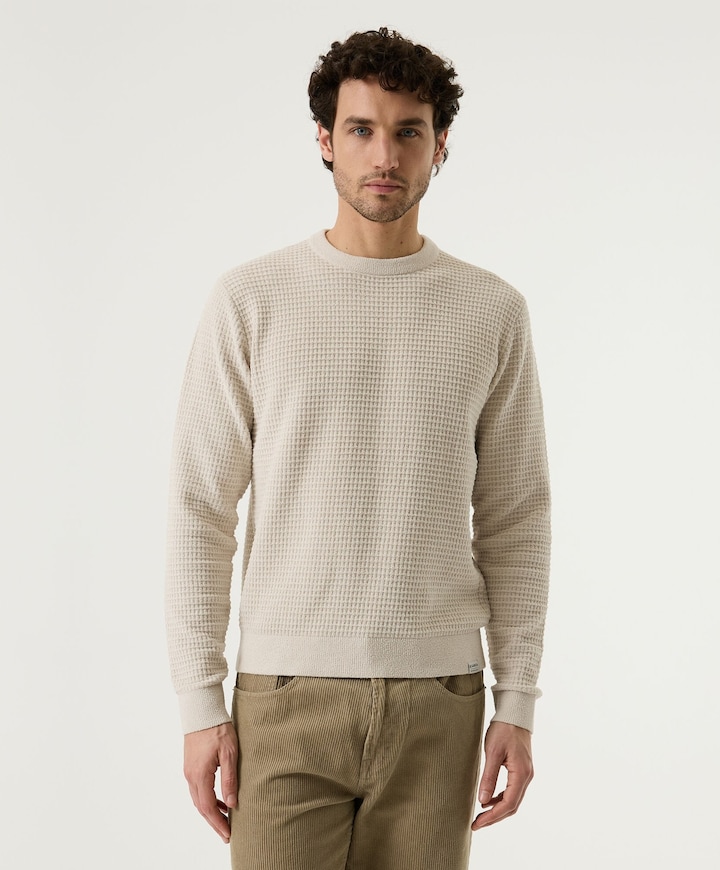 Heren trui beige