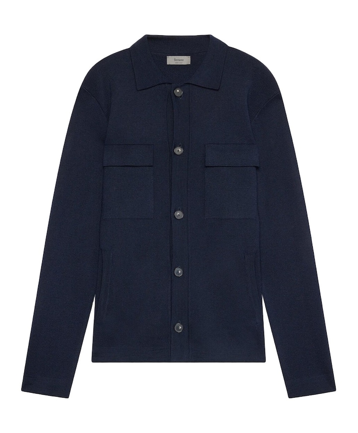 Heren vest blauw