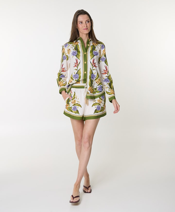 dames korte broek groen