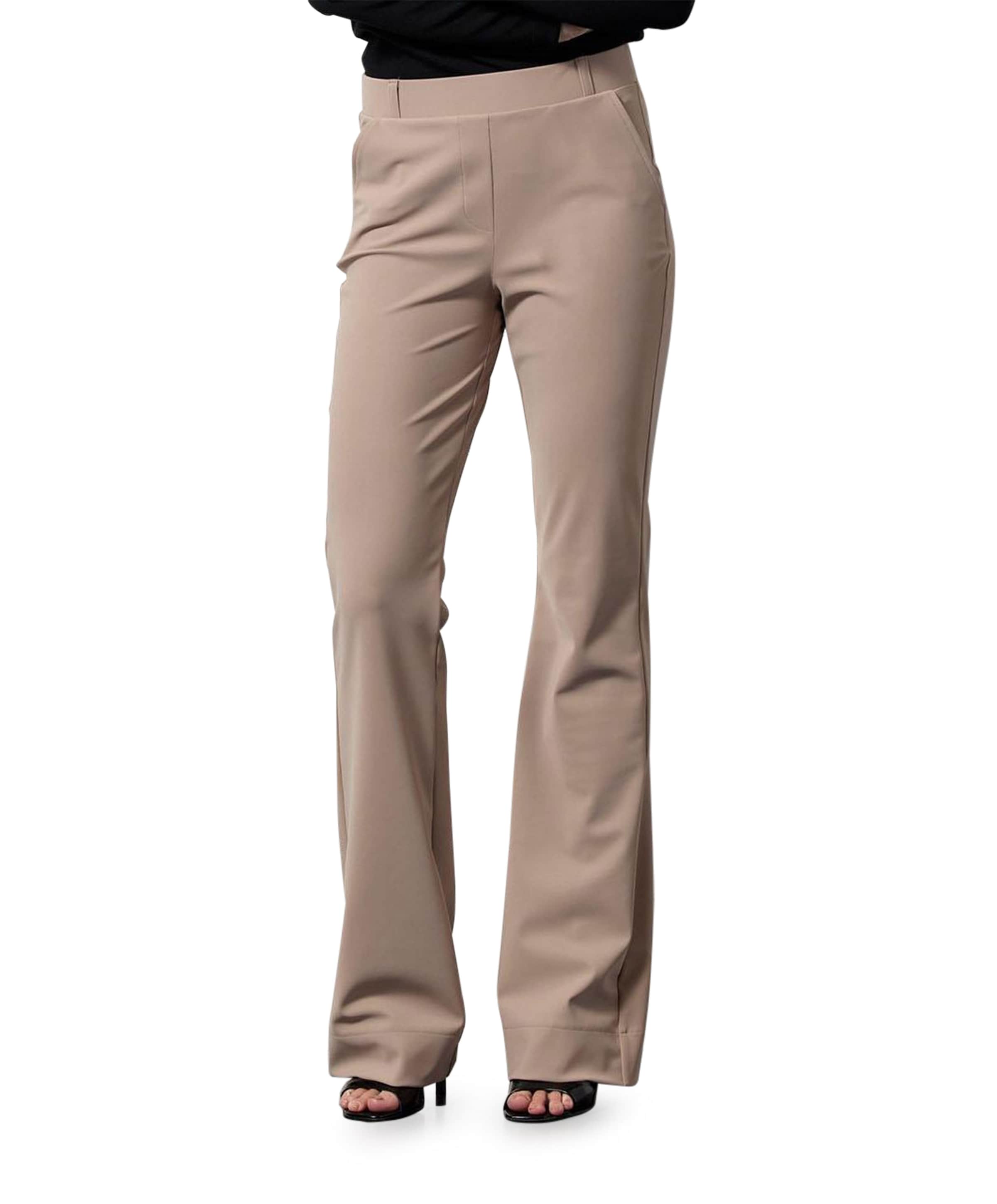 Flair LONG bonded broek beige