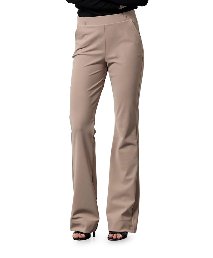 Flair LONG bonded broek beige