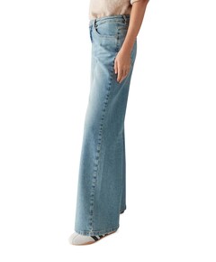 Minah palazzo urban dames jeans blauw